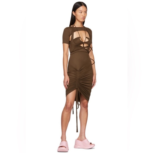 HYEIN SEO Brown Macrame Dress - Picture 7 of 7